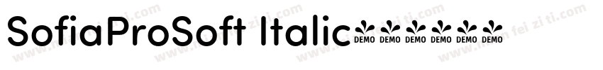 SofiaProSoft Italic字体转换